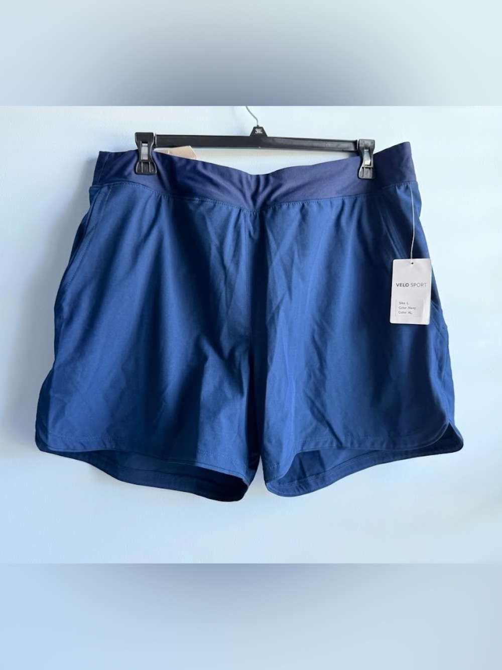Lands' End Women's Navy Blue Swim Board Short with Built in Bottoms Size XXL